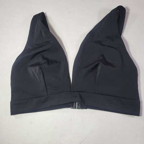 ASOS Design Black Adjustable Bralette Bikini Back Closure Top Size UK16/US12 - Picture 1 of 8